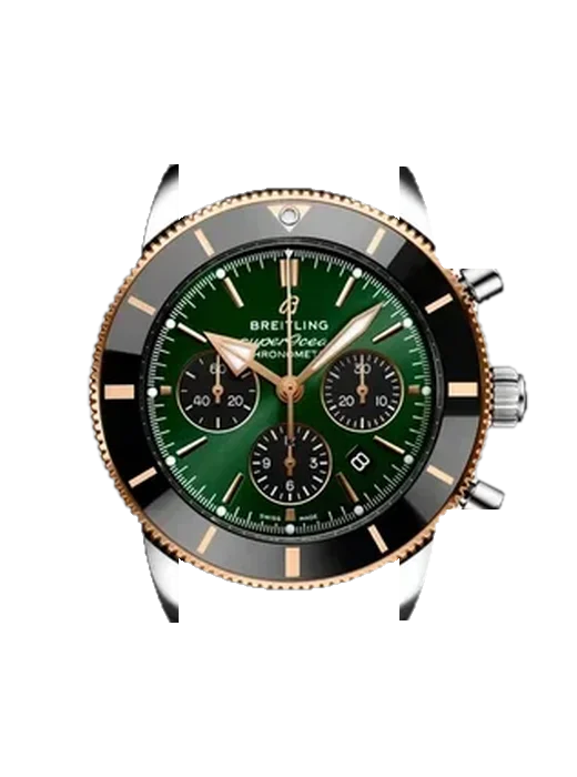 Superocean Heritage UB01622A1L1S1 con Correa de piel de becerro vintage marrón — Patina natural