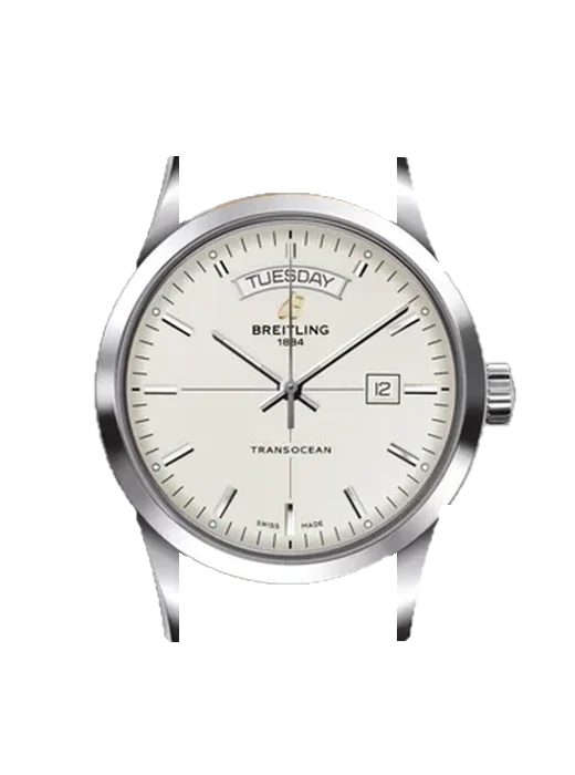 Transocean A4531012/G751/745P/A20BA.1 avec Bracelet de montre en cuir de veau vintage marron — Patine naturelle