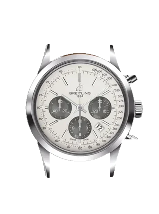 Transocean AB015212/G724/433X/A20BA.1 avec Bracelet de montre en cuir de veau vintage marron — Patine naturelle