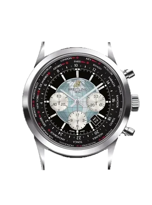 Transocean AB0510U4.BB62.760P avec Bracelet de montre en cuir de veau vintage marron — Patine naturelle