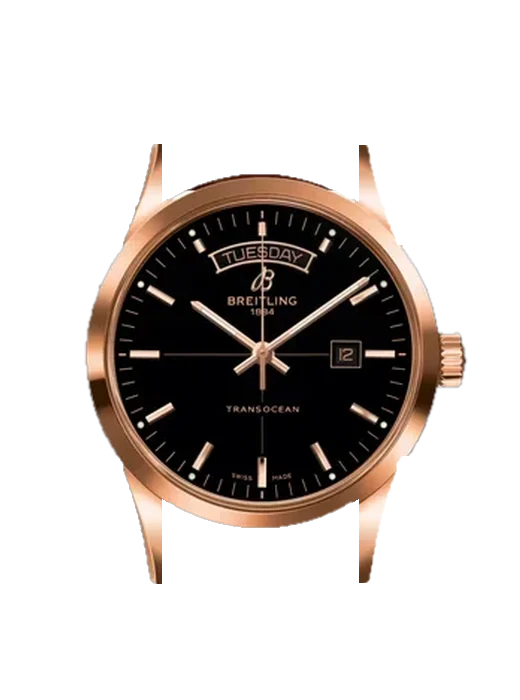 Transocean R4531012/BB70/738P/R20D.1 avec Bracelet de montre en cuir de veau vintage marron — Patine naturelle