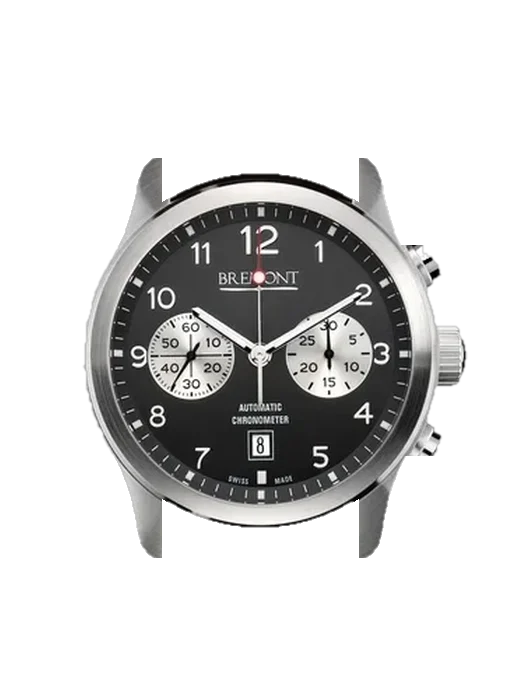 ALT1 ALT1CBK avec Bracelet de montre en cuir de veau vintage marron — Patine naturelle