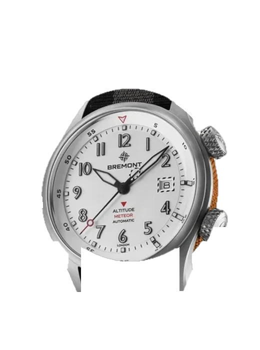 Altitude ALT42-MT-TI-SIOR-N-S with Blue Alligator and Rubber Hybrid Strap