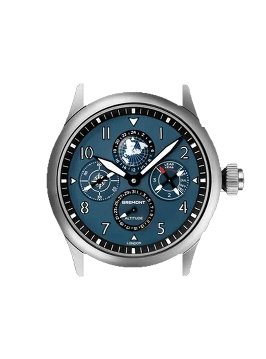 Altitude ALT42-PER-TI-BL-B con Cinturino Vitello Vintage Marrone — Patina Naturale