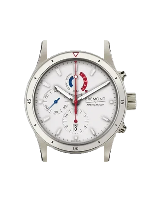 America's Cup OTUSA-R/WH mit Vintage Kalbslederarmband Braun — Natürliche Patina