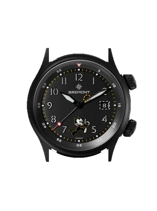 Limited ALT42-MT-DLC-FELIX-L-S avec Bracelet de montre en cuir de veau vintage marron — Patine naturelle