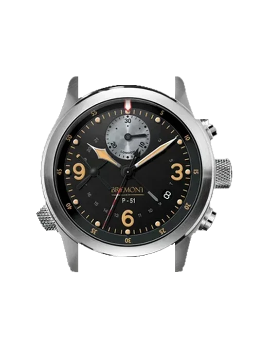 Special & Limited P-51 avec Bracelet de montre en cuir de veau vintage marron — Patine naturelle