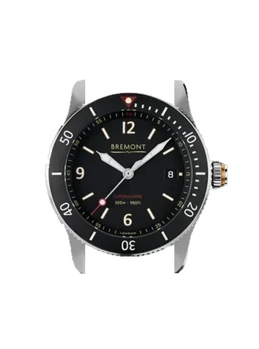 Supermarine S300/BK con Cinturino Grand Cavalier Cuir Arancione