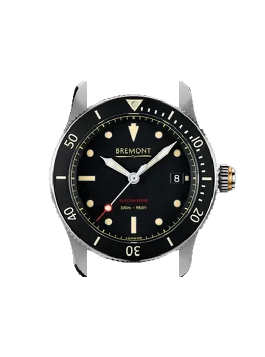 Supermarine S301/BK con Cinturino Grand Cavalier Cuir Arancione