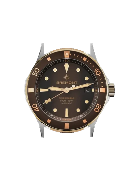 Supermarine SM40-DT-BI-BR-L-S con Cinturino Grand Cavalier Cuir Arancione