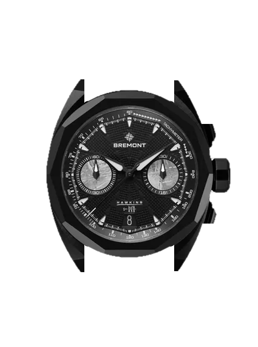 Supernova SUPERNOVA-41MM-CHRONOGRAPH-HAWKING-EDITION-BRACELET-WATCH mit Grand Cavalier Cuir Armband Orange