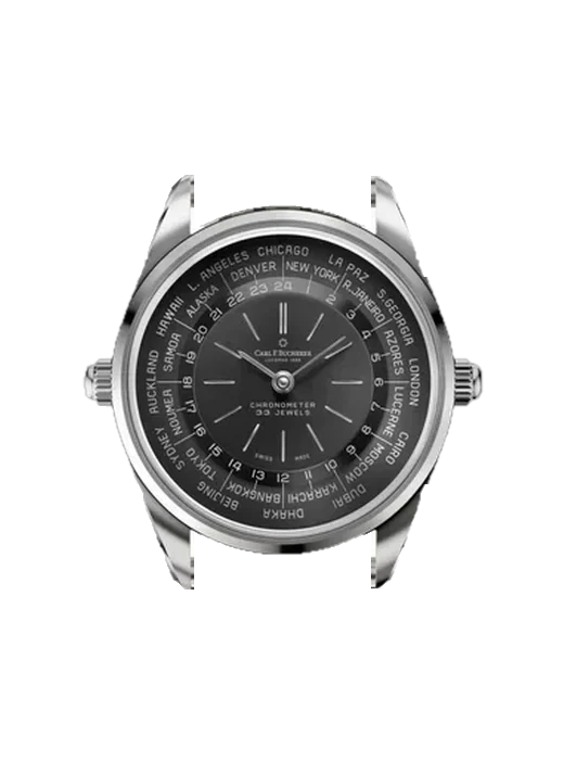 Heritage 00.10805.08.33.21 avec Bracelet de montre en cuir de veau vintage marron — Patine naturelle