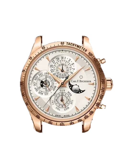 Manero 00.10907.03.13.01 avec Bracelet de montre en cuir de veau vintage marron — Patine naturelle