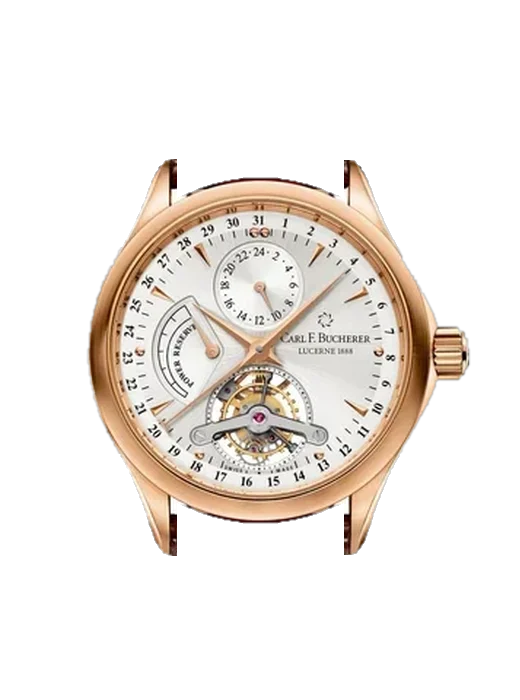 Manero 00.10918.03.13.01 avec Bracelet de montre en cuir de veau vintage marron — Patine naturelle