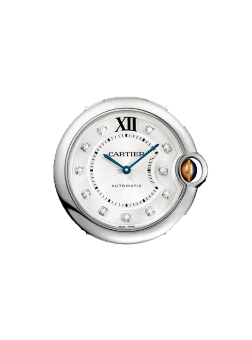Ballon Blue de Cartier W3BB0018 with Vintage Brown Calfskin Strap — Natural Patina
