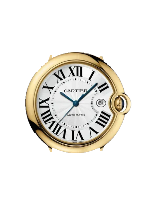 Ballon Blue de Cartier W69005Z2 mit Vintage Kalbslederarmband Braun — Natürliche Patina