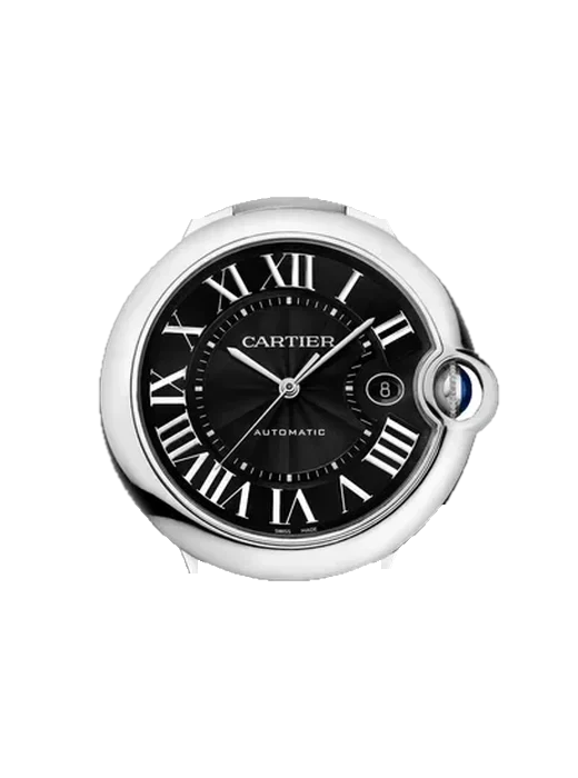 Ballon Blue de Cartier W6920042 mit Vintage Kalbslederarmband Braun — Natürliche Patina