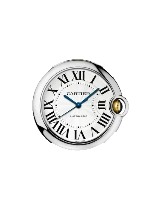 Ballon Blue de Cartier W6920047 mit Vintage Kalbslederarmband Braun — Natürliche Patina