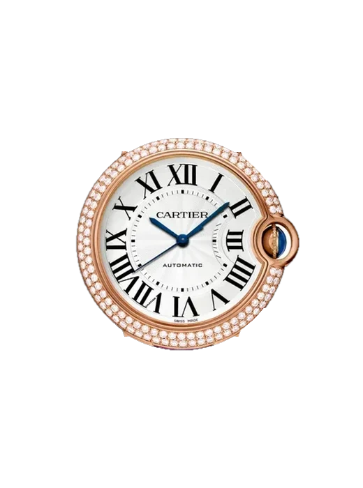 Ballon Blue de Cartier WE900551 with Vintage Brown Calfskin Strap — Natural Patina