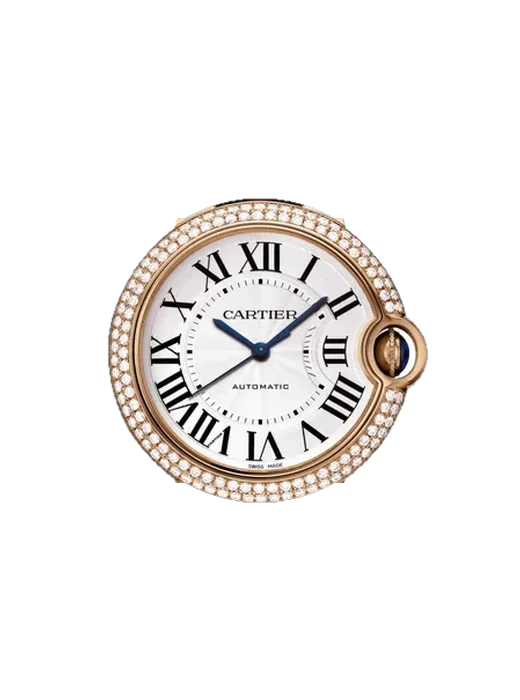 Ballon Blue de Cartier WE9005Z3 mit Vintage Kalbslederarmband Braun — Natürliche Patina