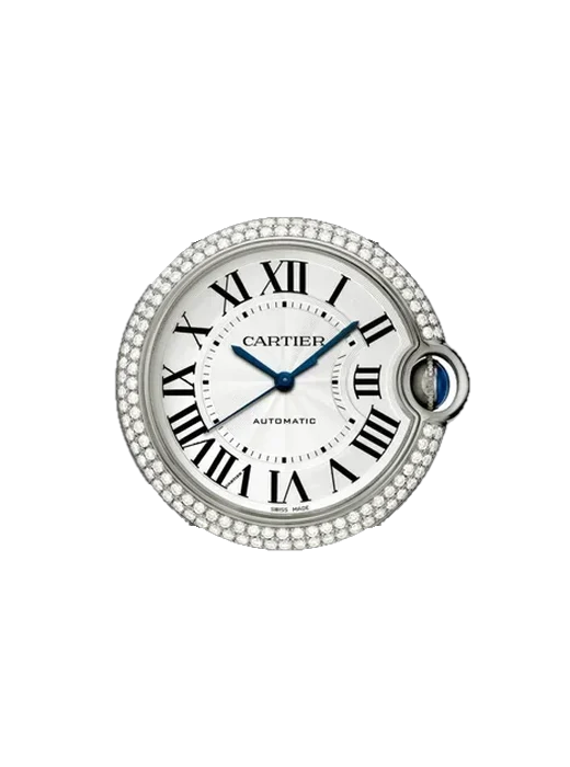 Ballon Blue de Cartier WJBB0011 mit Vintage Kalbslederarmband Braun — Natürliche Patina