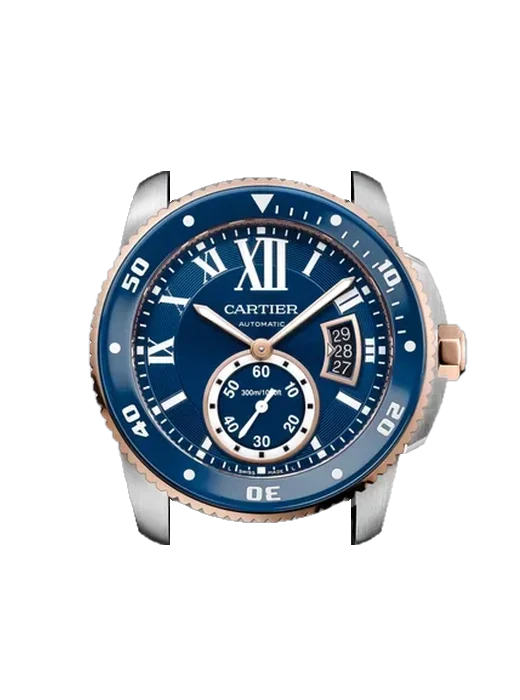 Calibre de Cartier W2CA0008 con Correa Grand Cavalier de cuero naranja