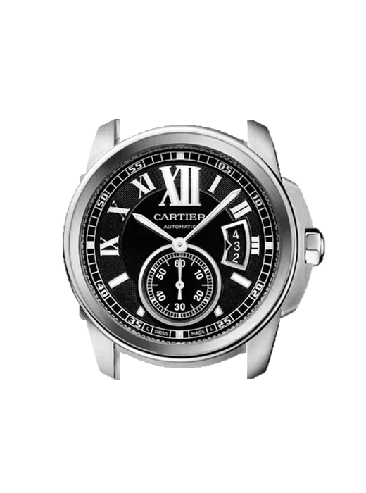 Calibre de Cartier W7100016 con Correa Grand Cavalier de cuero naranja
