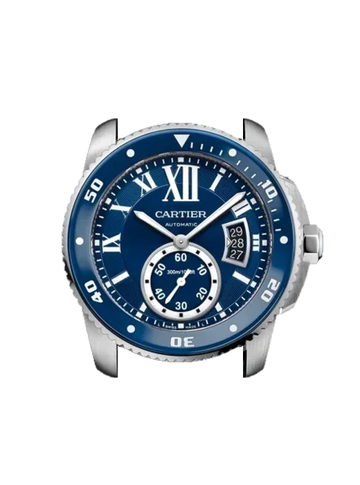 Calibre de Cartier WSCA0010 con Correa Grand Cavalier de cuero naranja