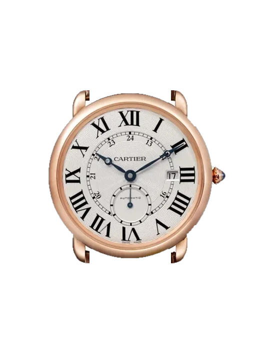 Ronde de Cartier W6801005 mit Swift Lederarmband Rot