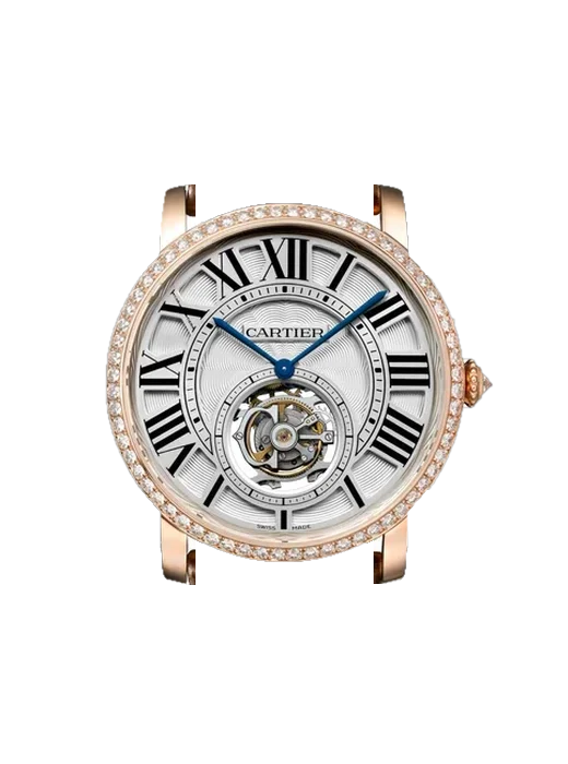Rotonde de Cartier HPI00593 with Vintage Brown Calfskin Strap — Natural Patina