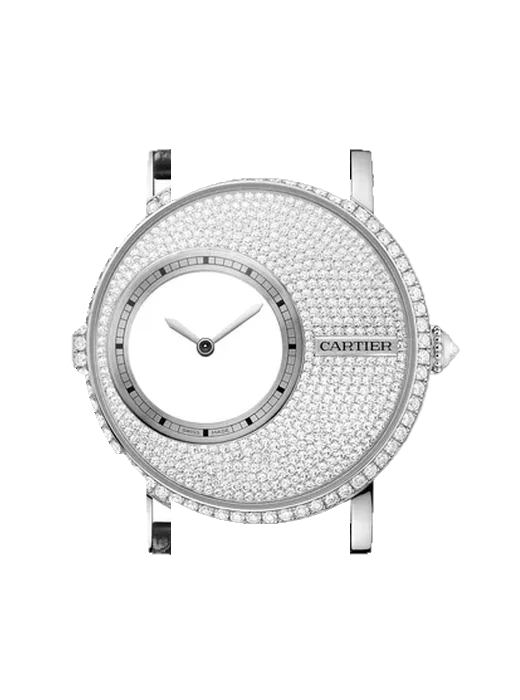 Rotonde de Cartier HPI00636 avec Bracelet Grand Cavalier Cuir Orange