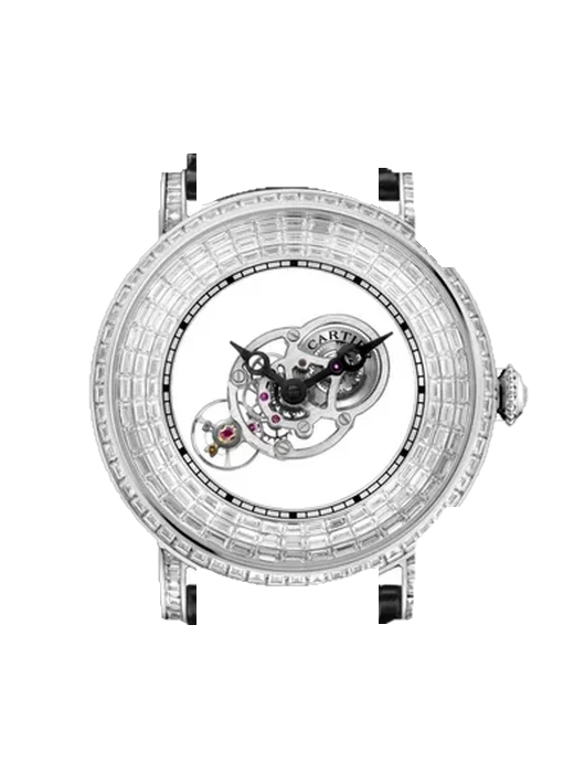 Rotonde de Cartier HPI01073 avec Bracelet de montre en cuir de veau vintage marron — Patine naturelle