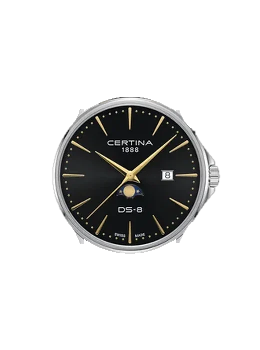 DS 8 Moonphase Gent C0454231605100 with Brown Italian Leather Strap