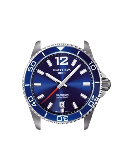 DS Action C013.410.11.047.00 with Grand Cavalier Leather Strap Orange
