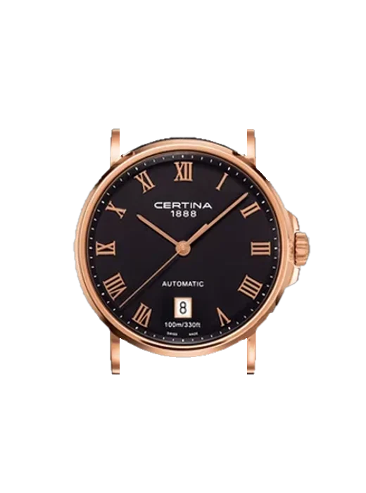 DS Caimano C0174073605300 mit Armband aus italienischem braunem Leder