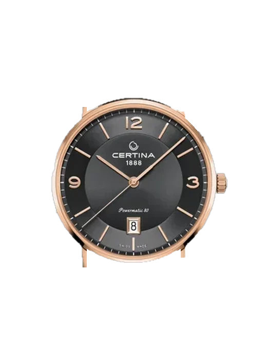 DS Caimano C035.407.36.087.00 mit Armband aus italienischem braunem Leder