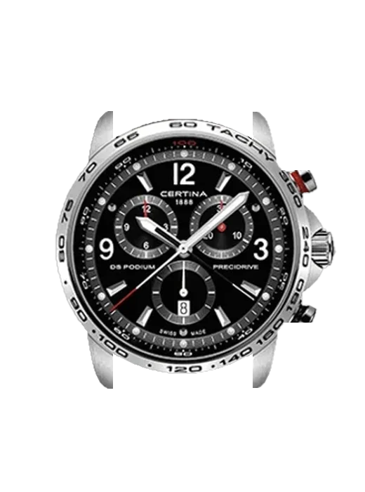 DS Podium C001.647.16.057.00 with Brown Italian Leather Strap