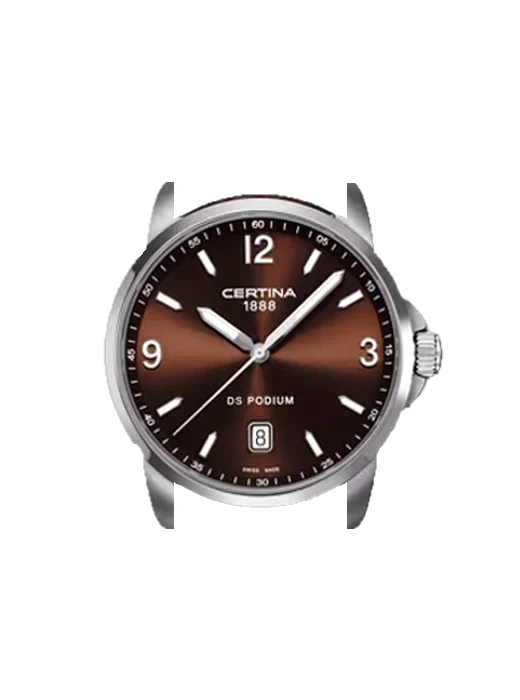 DS Podium C0014101629700 with Vintage Brown Calfskin Strap — Natural Patina