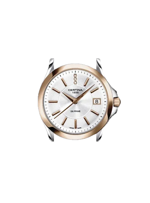 DS Prime C0042102203600 con Cinturino Saffiano Rosso Cuciture Ecru