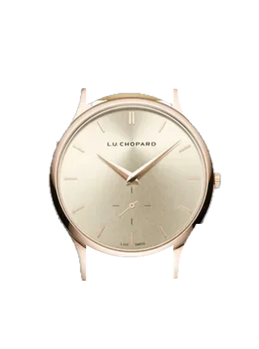 L.U.C 161920-5005 with Vintage Brown Calfskin Strap — Natural Patina