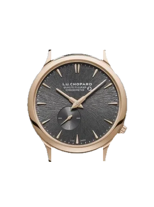 L.U.C 161945-5001 with Vintage Brown Calfskin Strap — Natural Patina