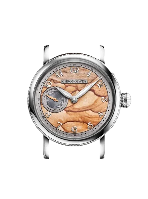 Small Second Jasper con Cinturino Grand Cavalier Cuir Arancione