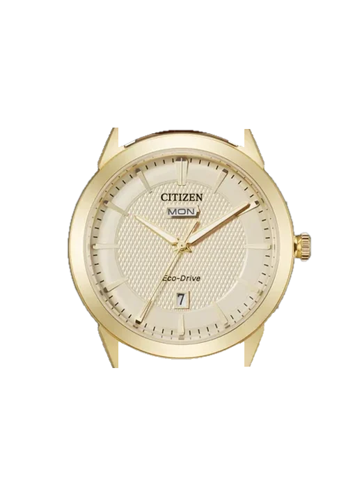 Eco-Drive AW0092-07Q with Grand Cavalier Leather Strap Orange