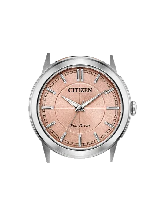 Eco-Drive AW2110-14Z with Vintage Brown Calfskin Strap — Natural Patina