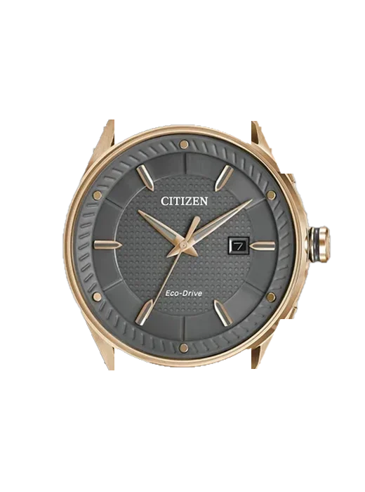 Eco-Drive BM6983-00H con Correa de piel de becerro vintage marrón — Patina natural
