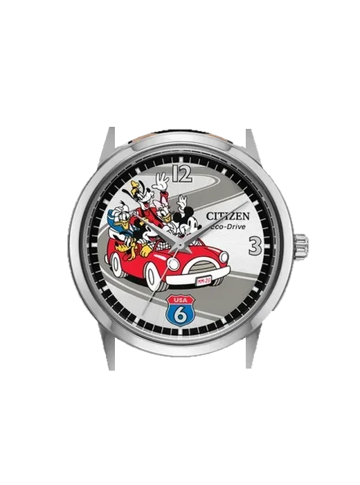 Mickey Mouse & Friends FE7110-09W mit Armband aus italienischem braunem Leder