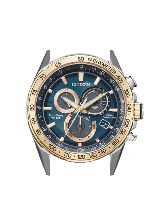 Sport Luxury CB5916-59L con Correa de piel de becerro vintage marrón — Patina natural