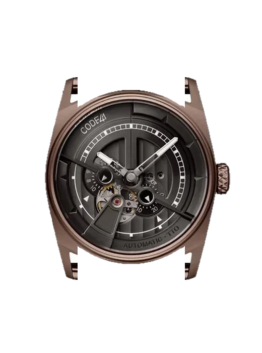 Anomaly-01 AN01-BR-ST-MET-BR mit Vintage Kalbslederarmband Braun — Natürliche Patina