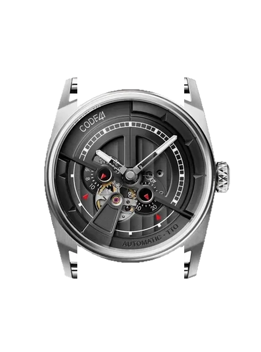Anomaly-01 AN01-IN-BK-ST-BR mit Vintage Kalbslederarmband Braun — Natürliche Patina