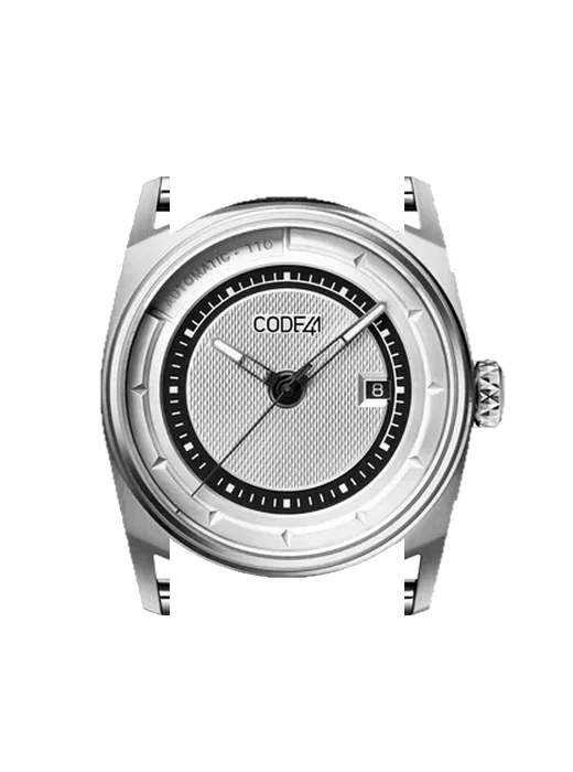 Anomaly-02 AN02-IN-SIL-ST-BK mit Vintage Kalbslederarmband Braun — Natürliche Patina